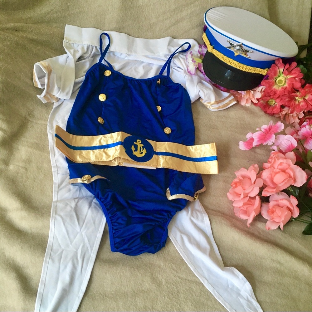 Sailor Bodysuit Halloween Costume Set